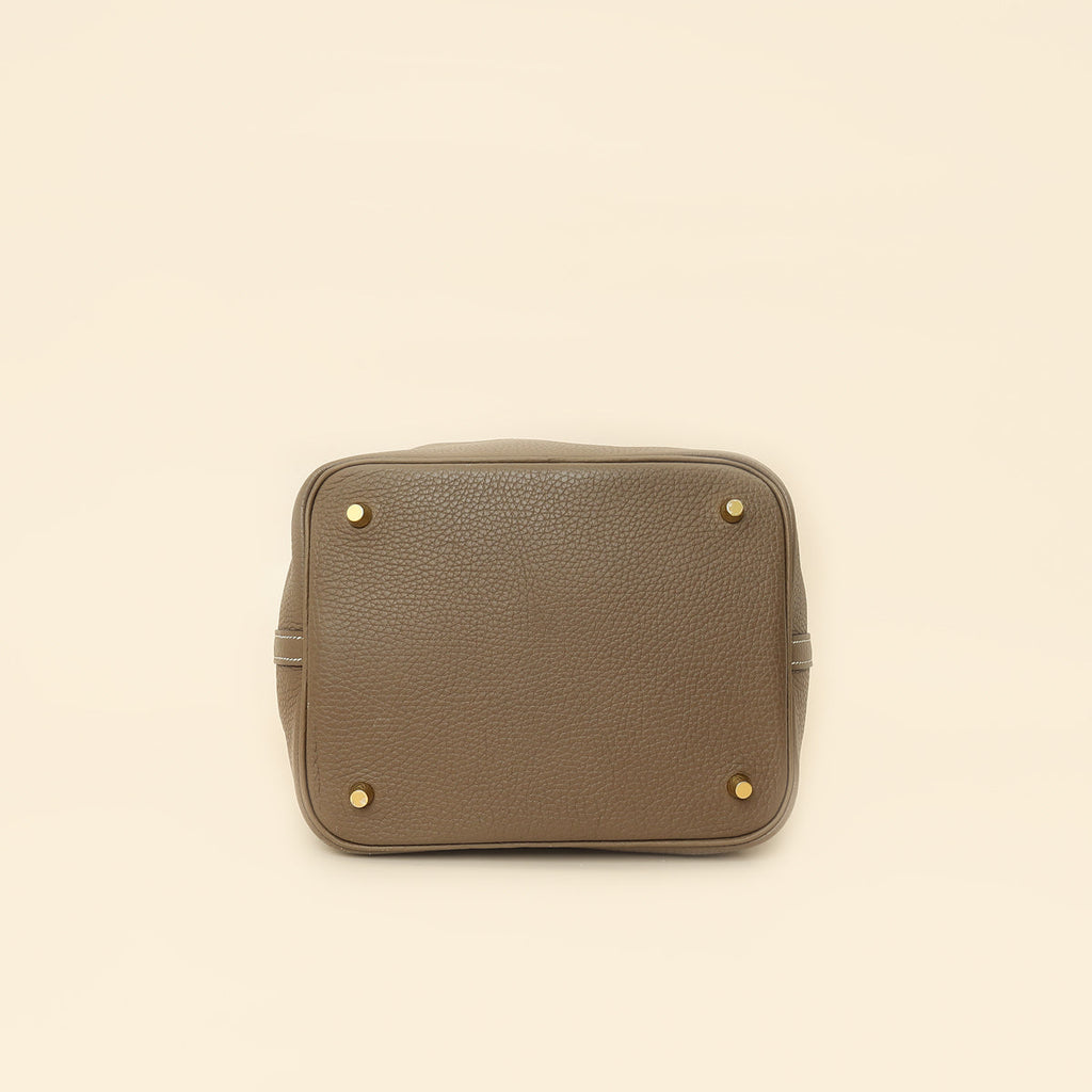 Hermes Etoupe Picotin Lock 22 Bag