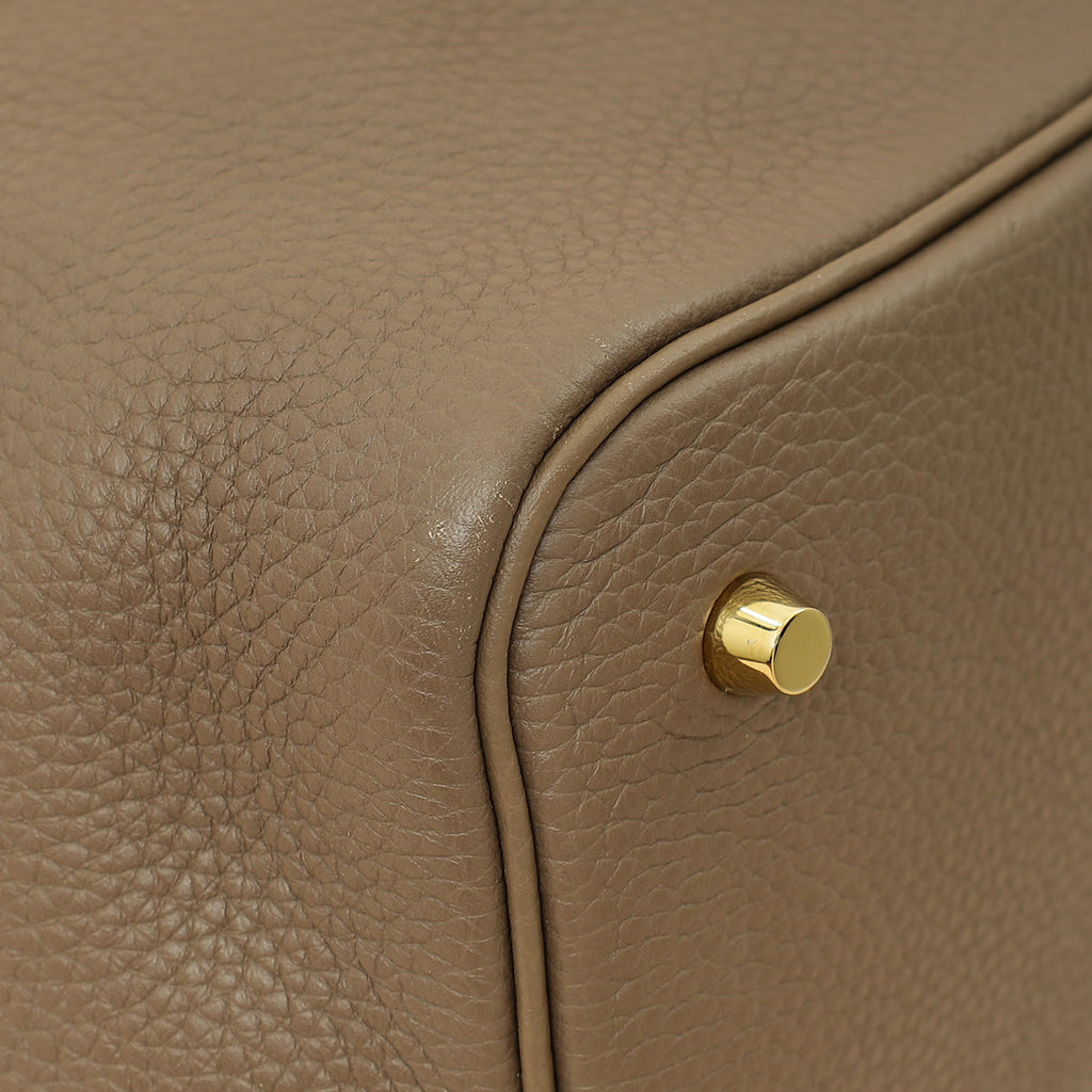 Hermes Etoupe Picotin Lock 22 Bag