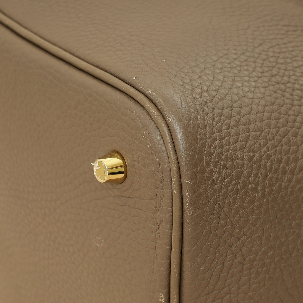 Hermes Etoupe Picotin Lock 22 Bag