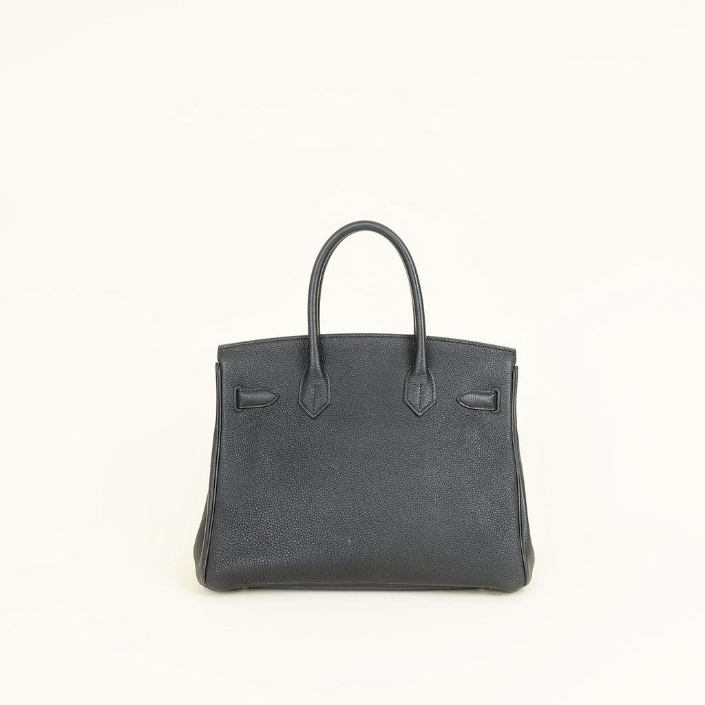 Hermes Noir Birkin 30 Bag
