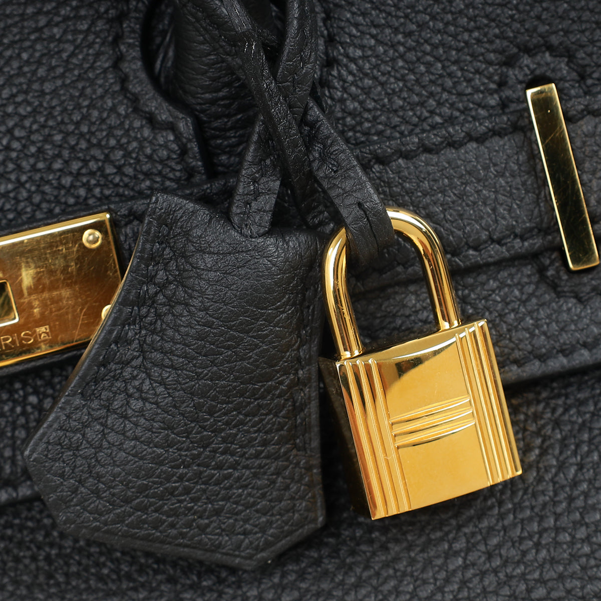 Hermes Noir Birkin 30 Bag