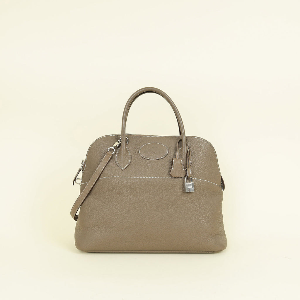 Hermes Etoupe Bolide 35 Bag