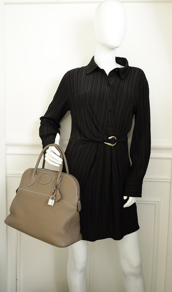 Hermes Etoupe Bolide 35 Bag