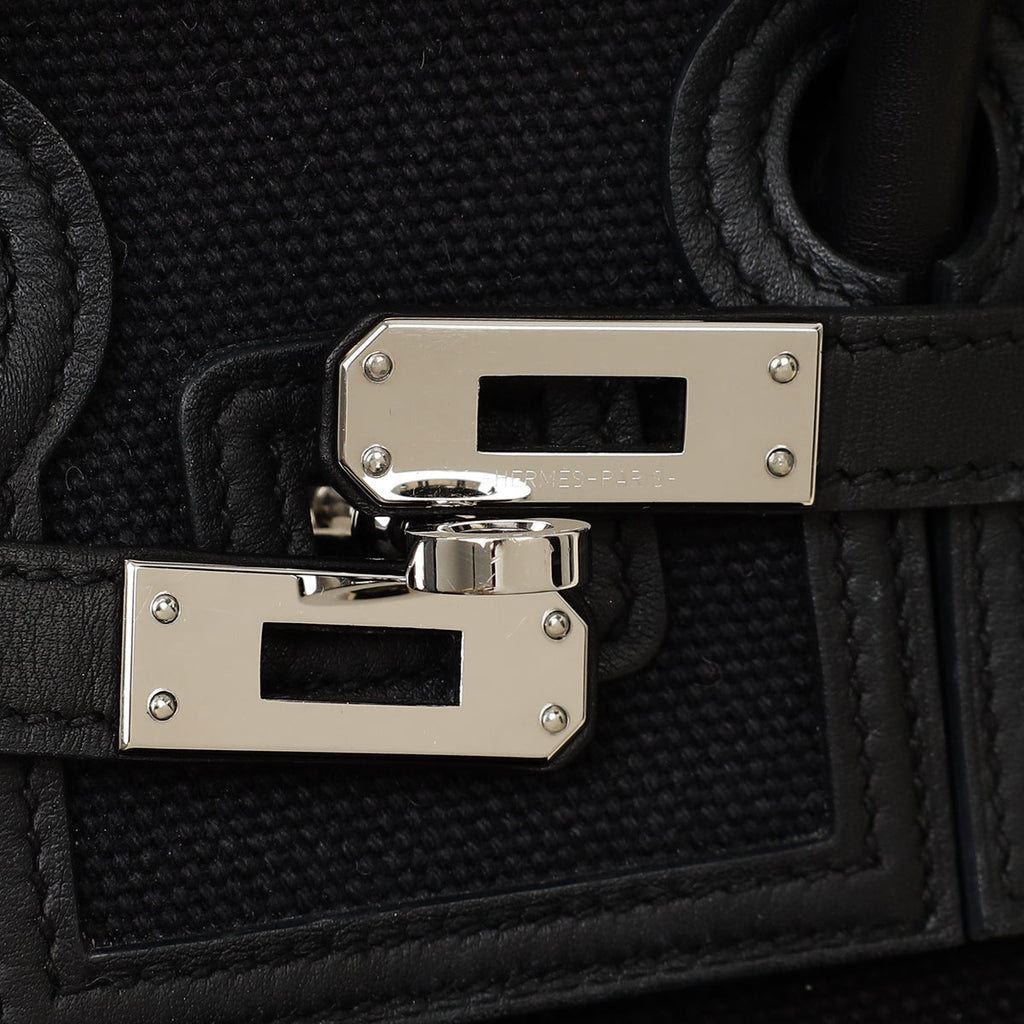 Hermes Noir Cargo Birkin 25 Bag