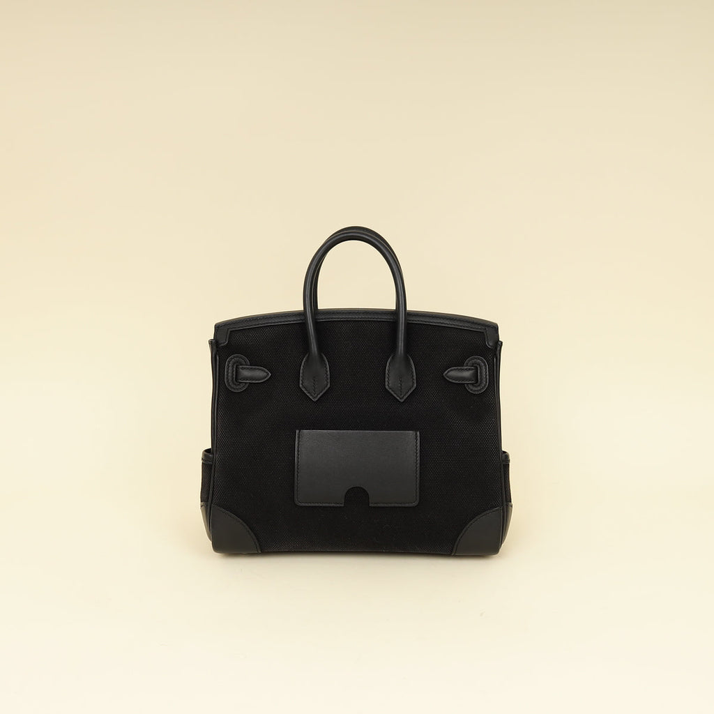 Hermes Noir Cargo Birkin 25 Bag