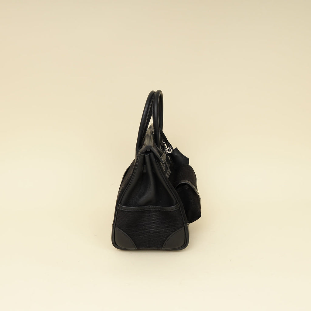 Hermes Noir Cargo Birkin 25 Bag