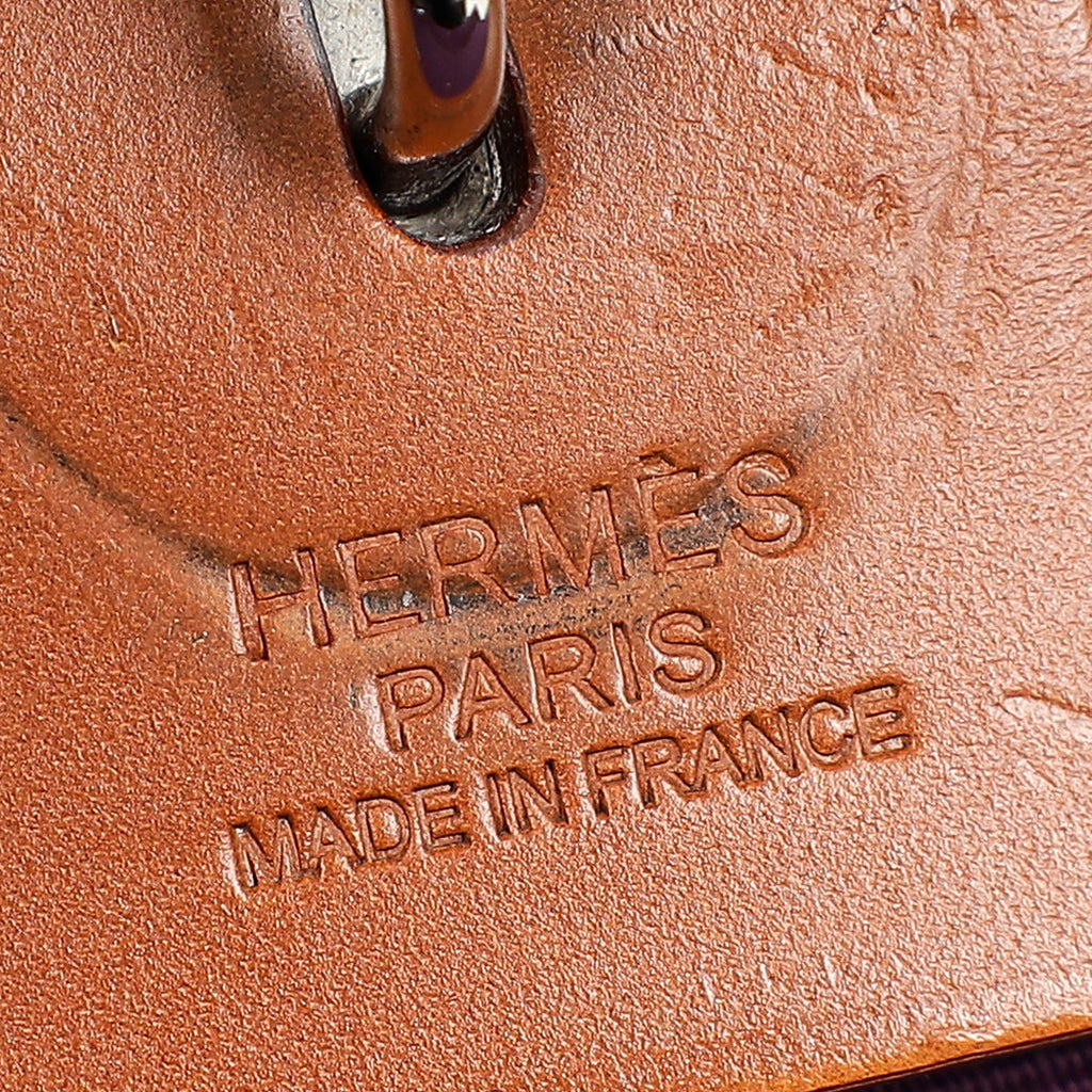 Hermes Bicolor Vache Hunter Toile Sellier Herbag GM Bag
