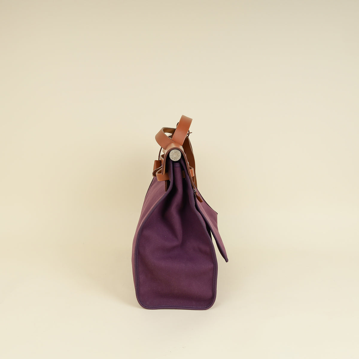 Hermes Bicolor Vache Hunter Toile Sellier Herbag GM Bag