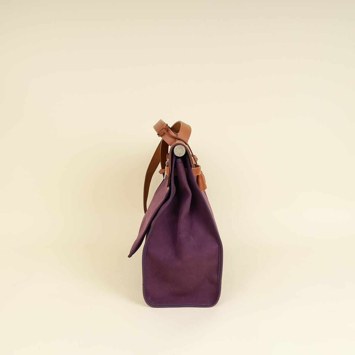Hermes Bicolor Vache Hunter Toile Sellier Herbag GM Bag
