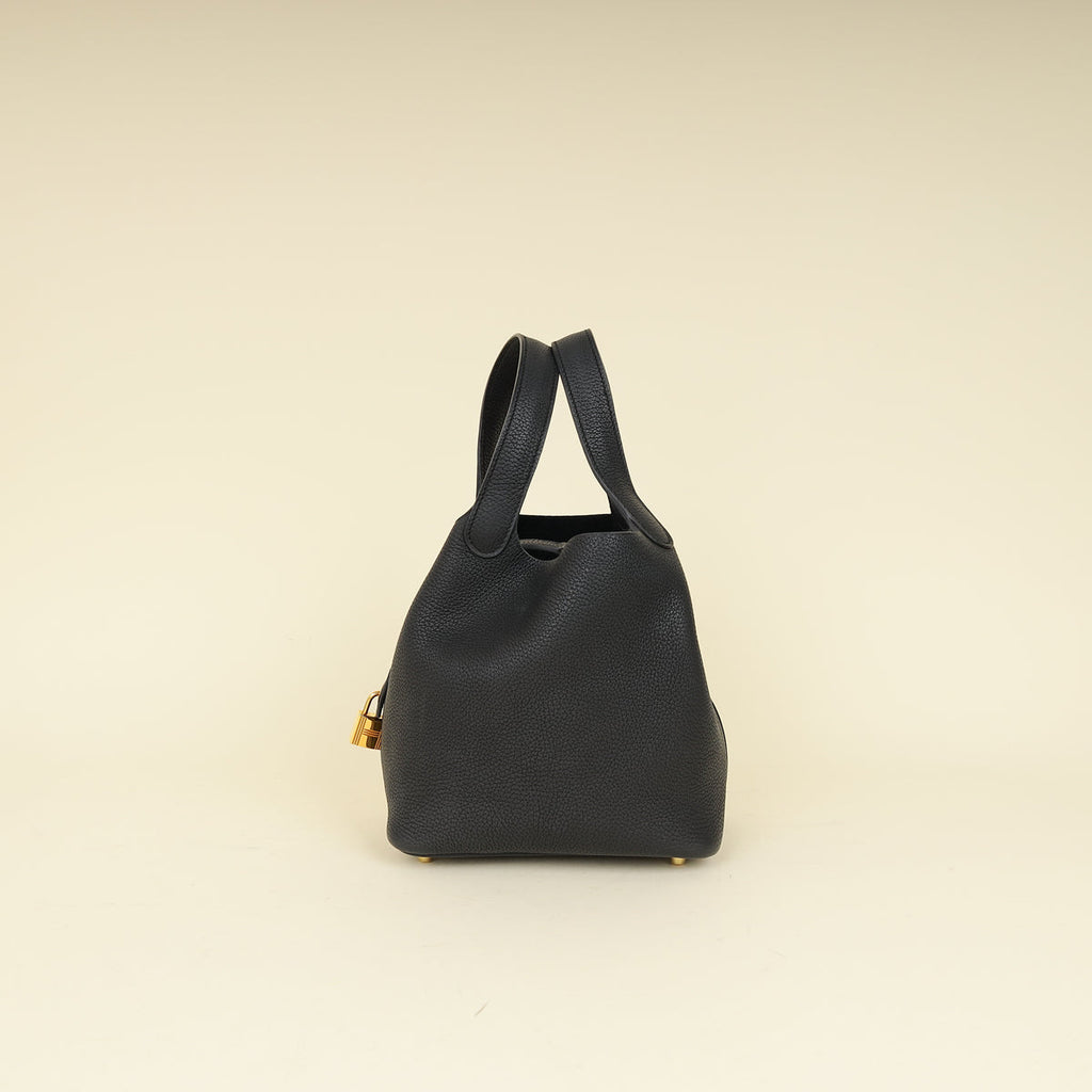 Hermes Noir Picotin Lock 18 Barenbia Faubourg Bag