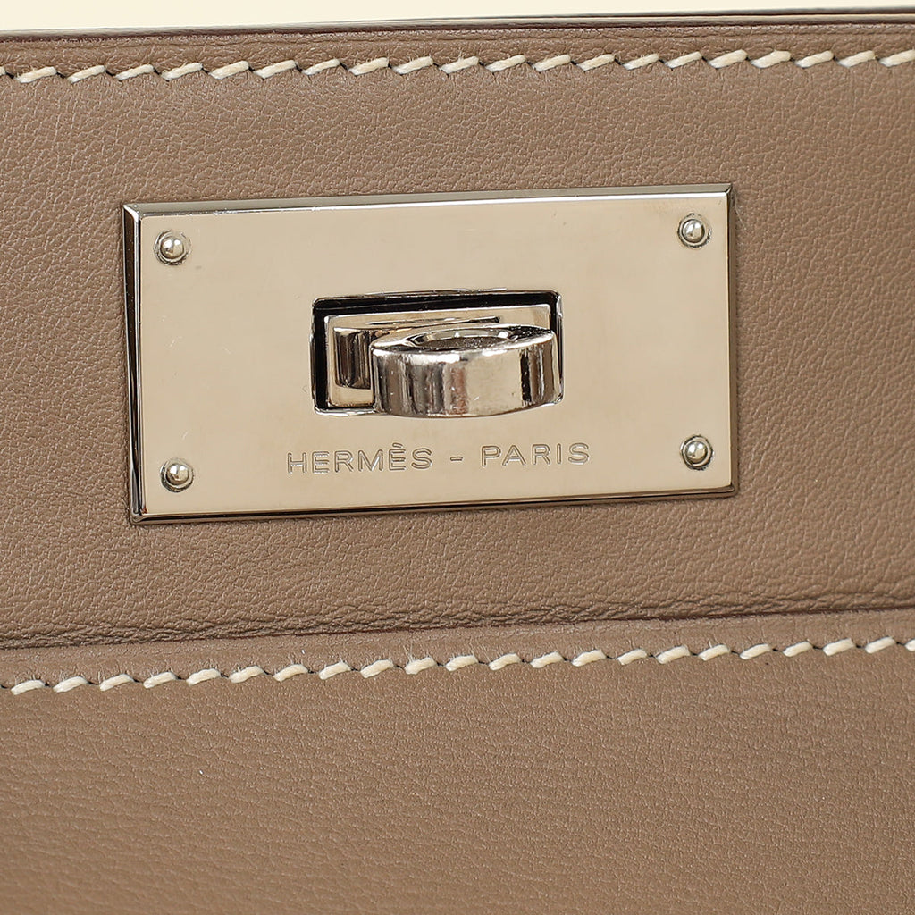Hermes Etoupe Tool Box 20 Bag