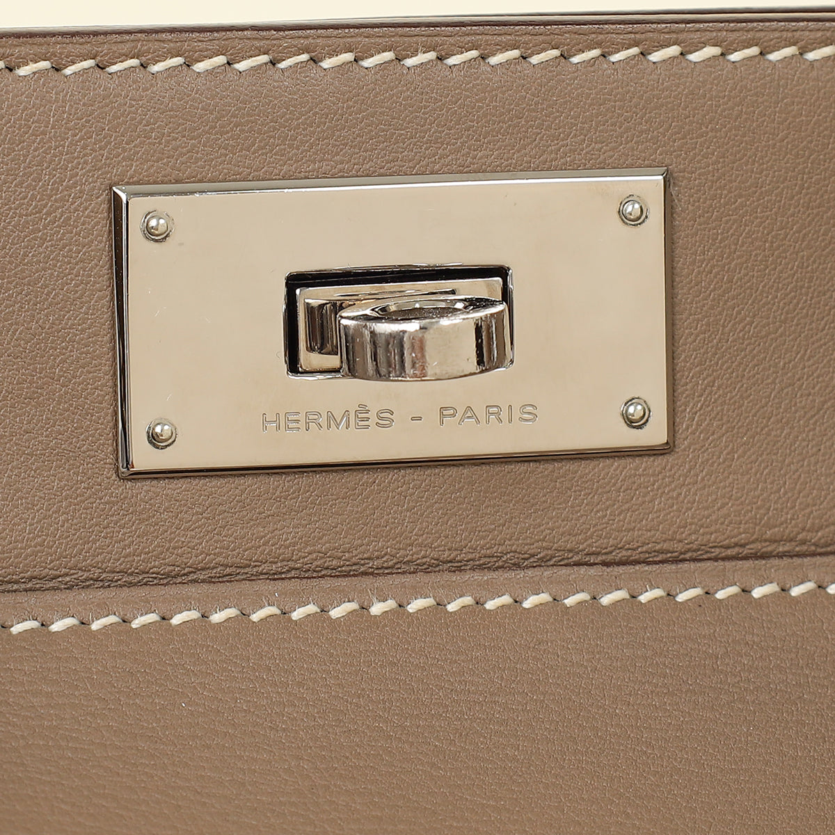 Hermes Etoupe Tool Box 20 Bag