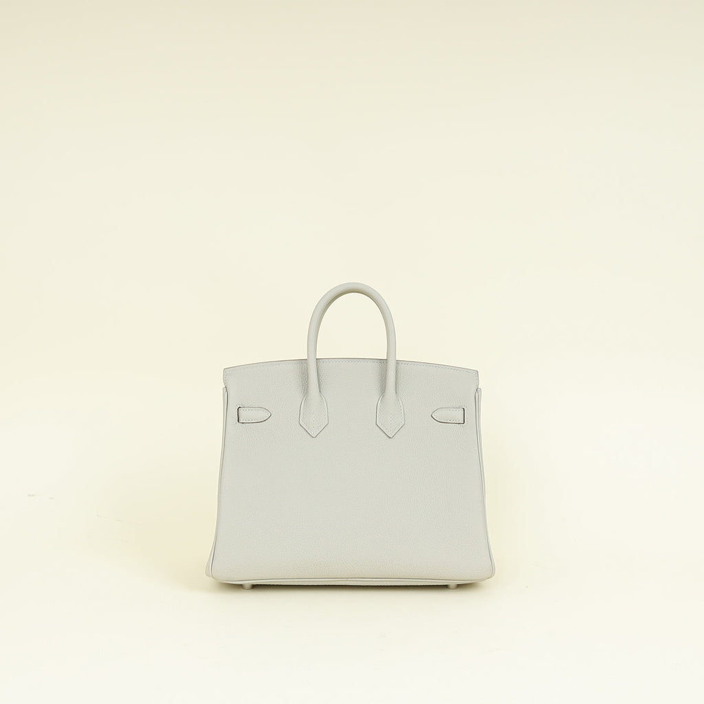 Hermes Gris Perle Birkin 25 Bag