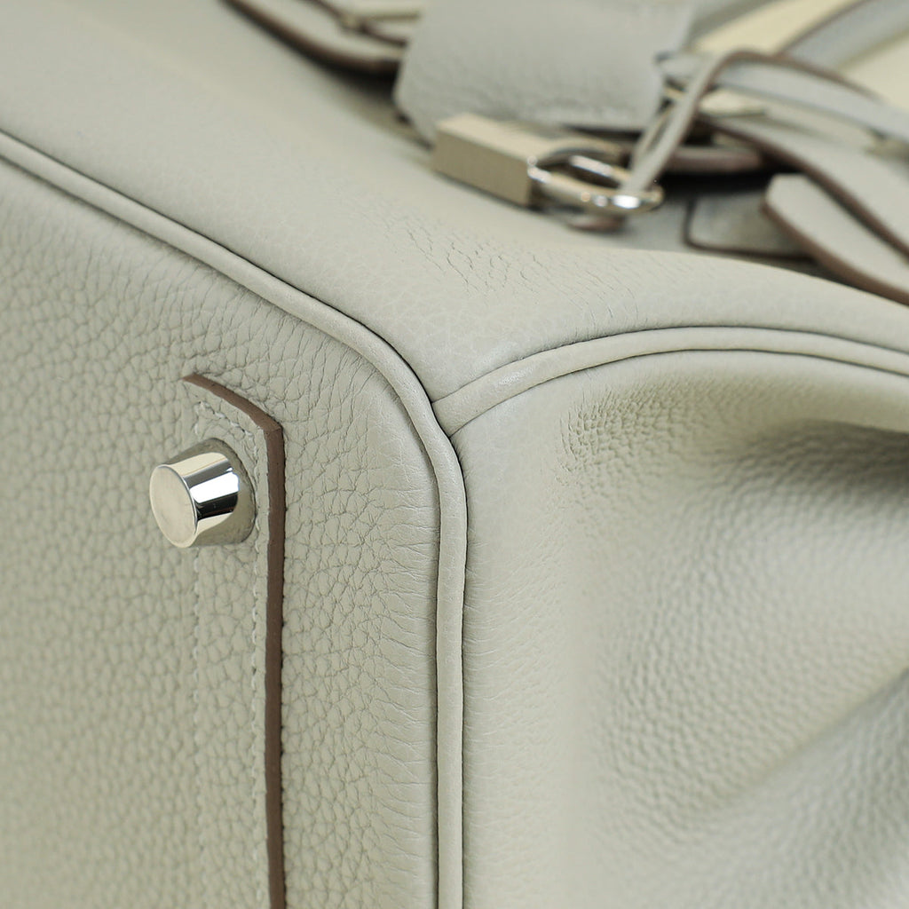 Hermes Gris Perle Birkin 25 Bag