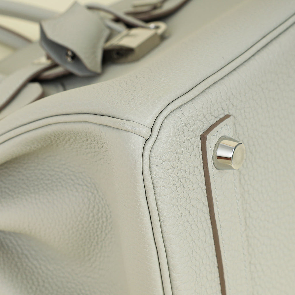 Hermes Gris Perle Birkin 25 Bag