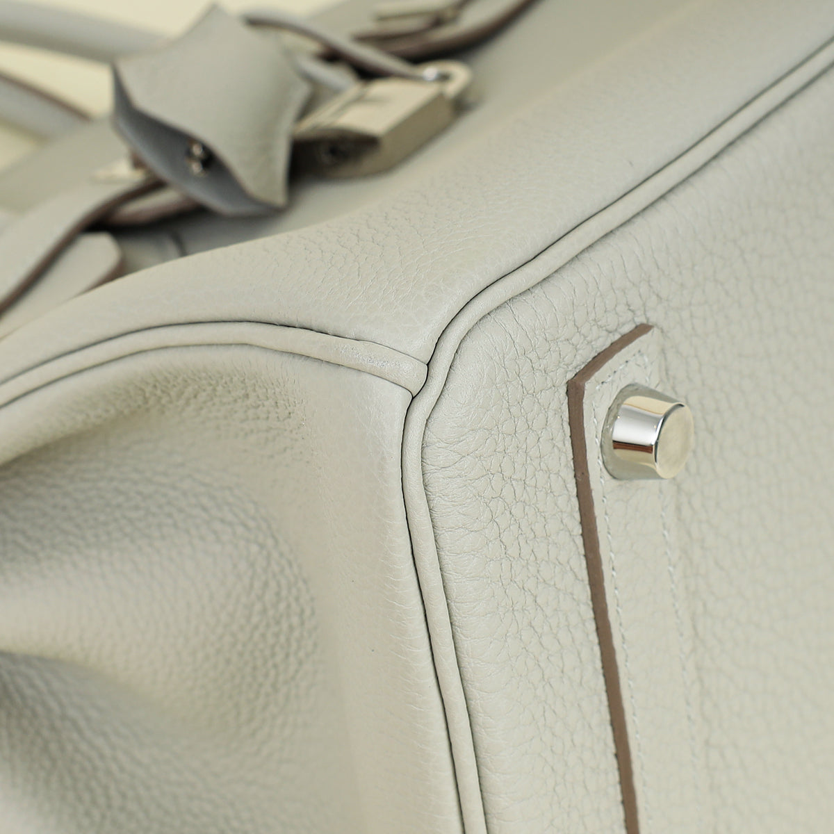 Hermes Gris Perle Birkin 25 Bag