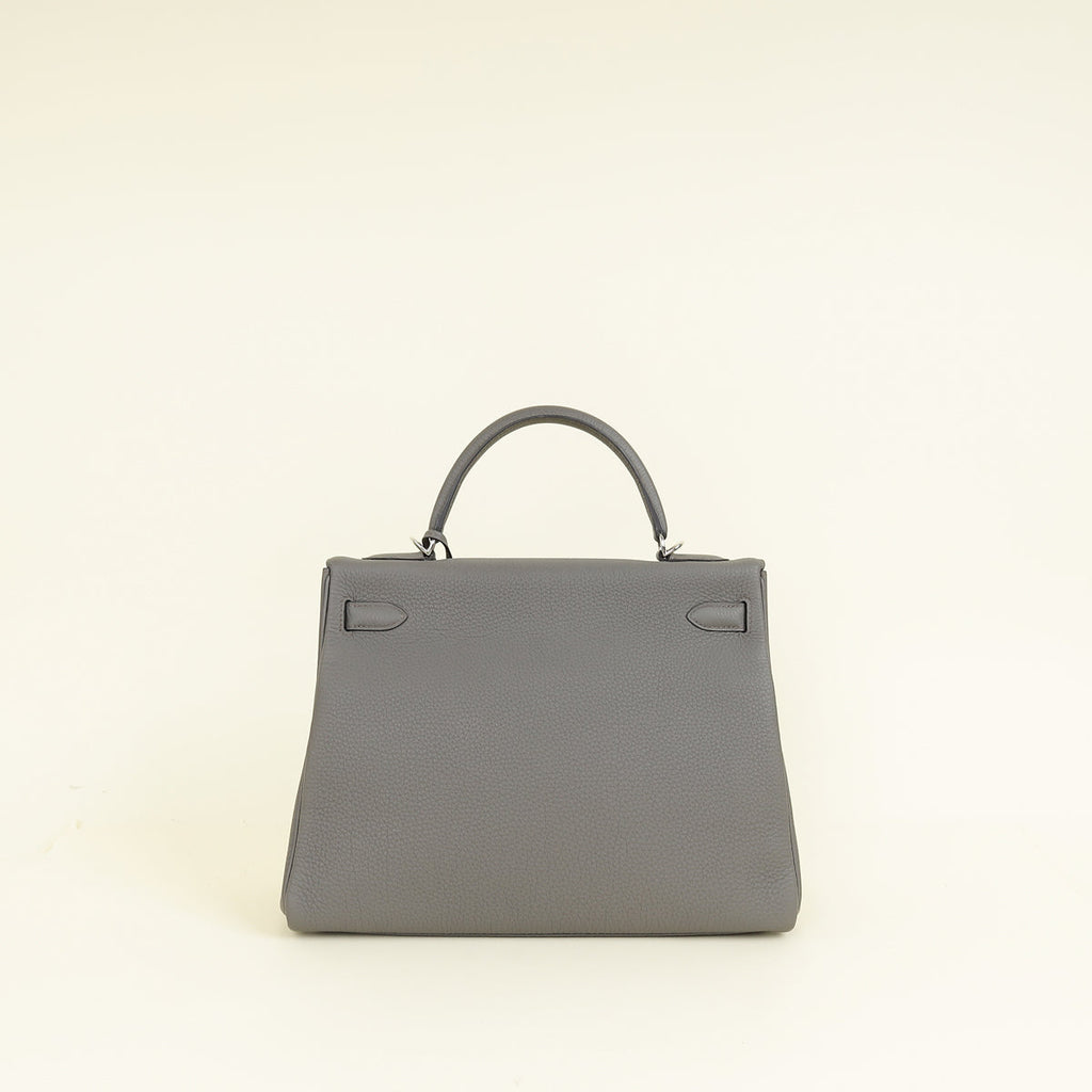 Hermes Etain Retourne Kelly 32 Bag