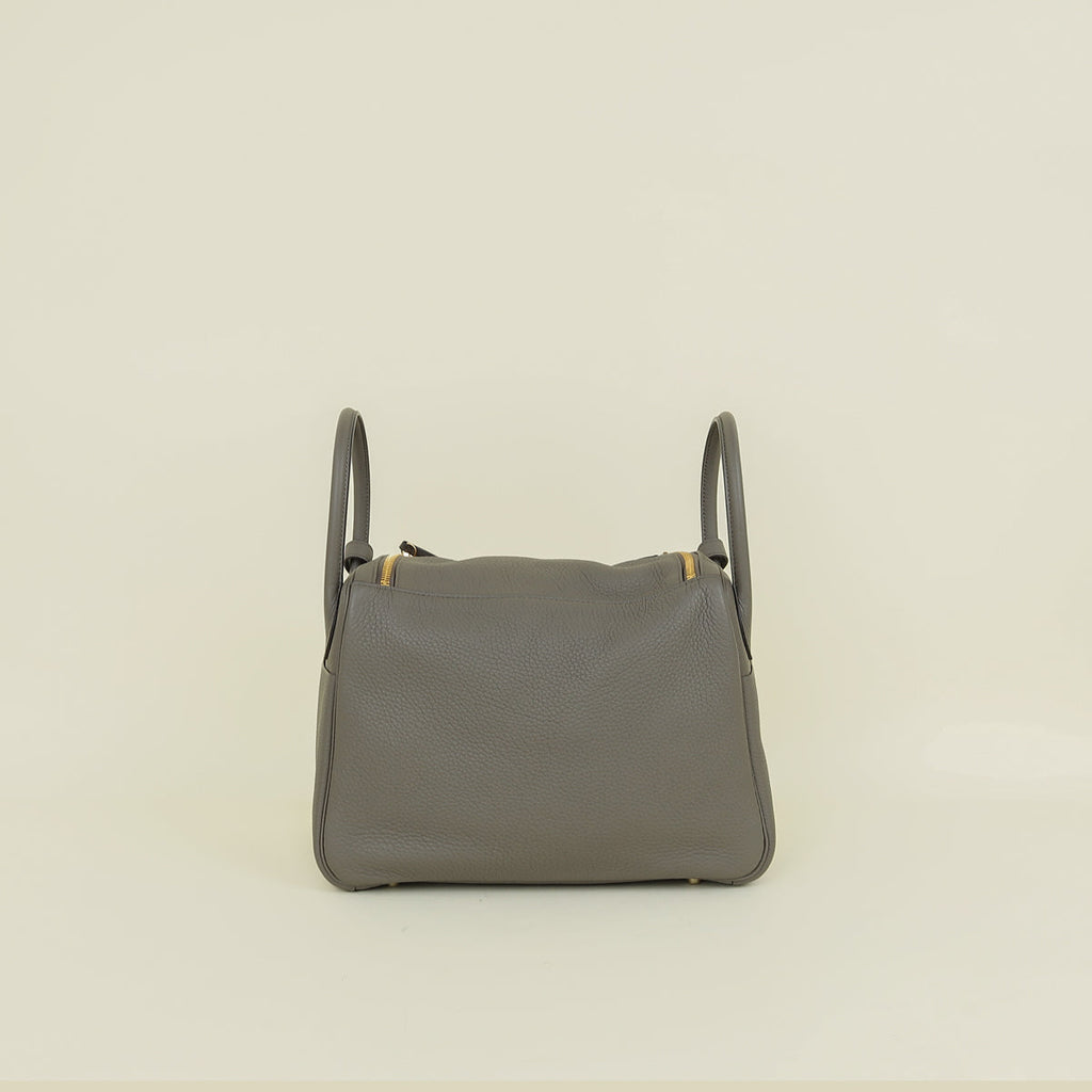 Hermes Gris Etain Lindy 30 Bag