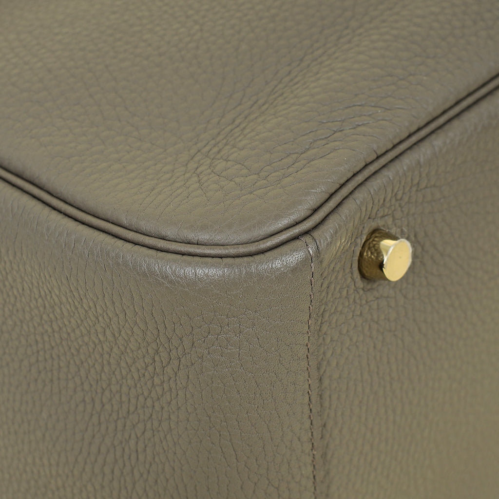 Hermes Gris Etain Lindy 30 Bag