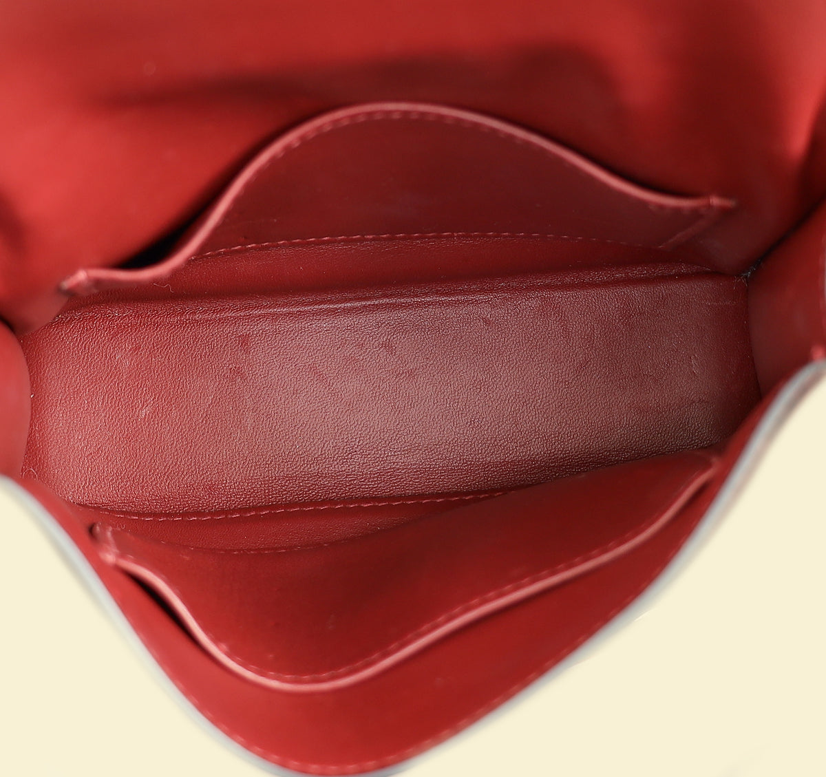 Hermes Rouge H Mini Verrou Chaine Bag