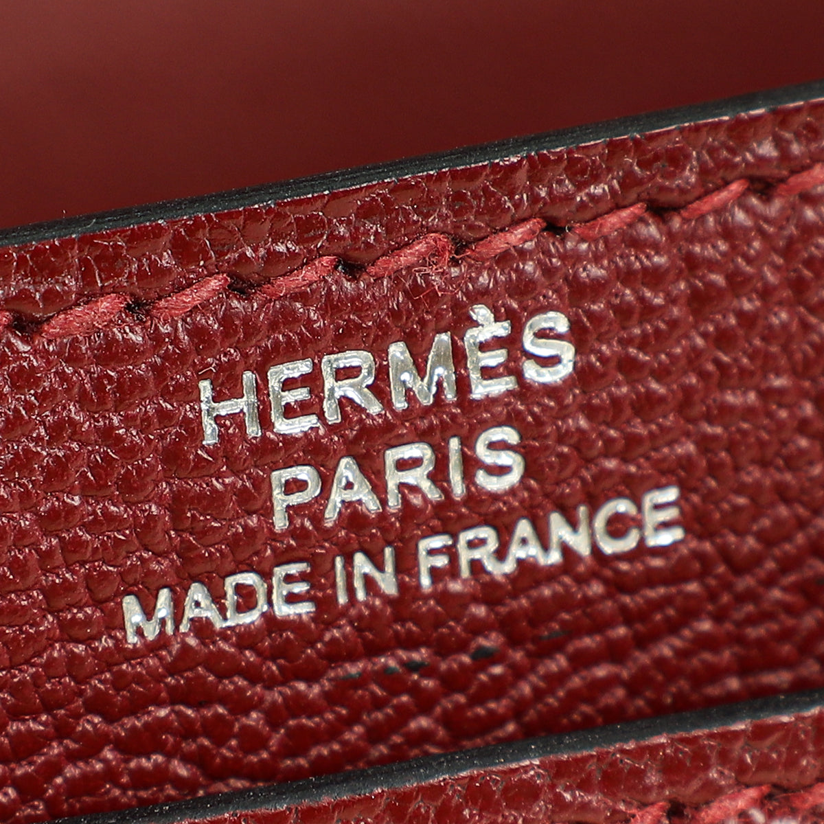 Hermes Rouge H Mini Verrou Chaine Bag