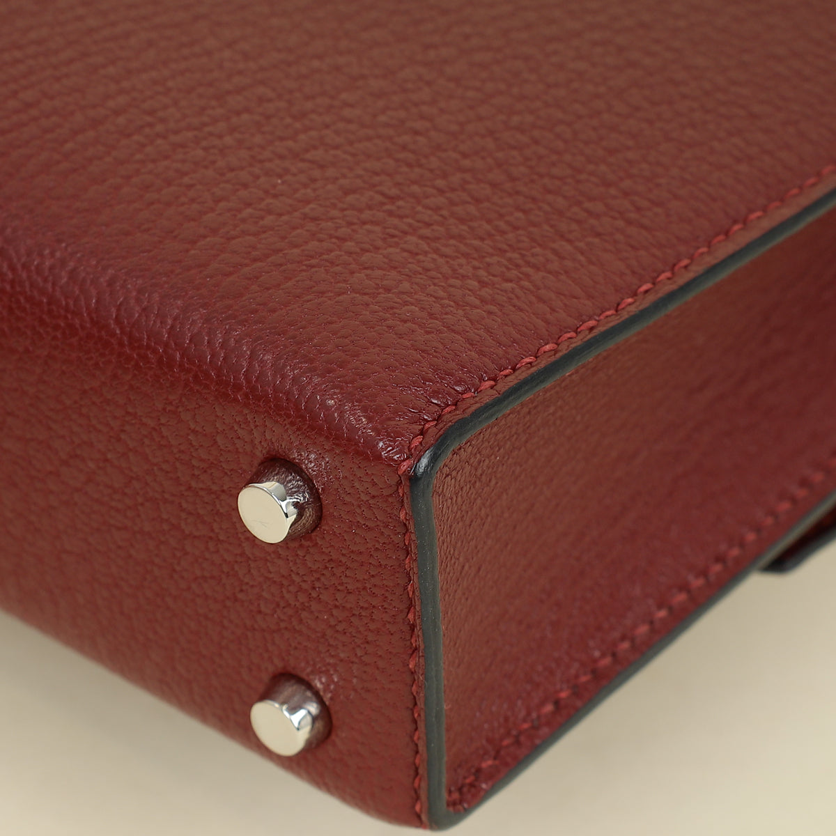 Hermes Rouge H Mini Verrou Chaine Bag