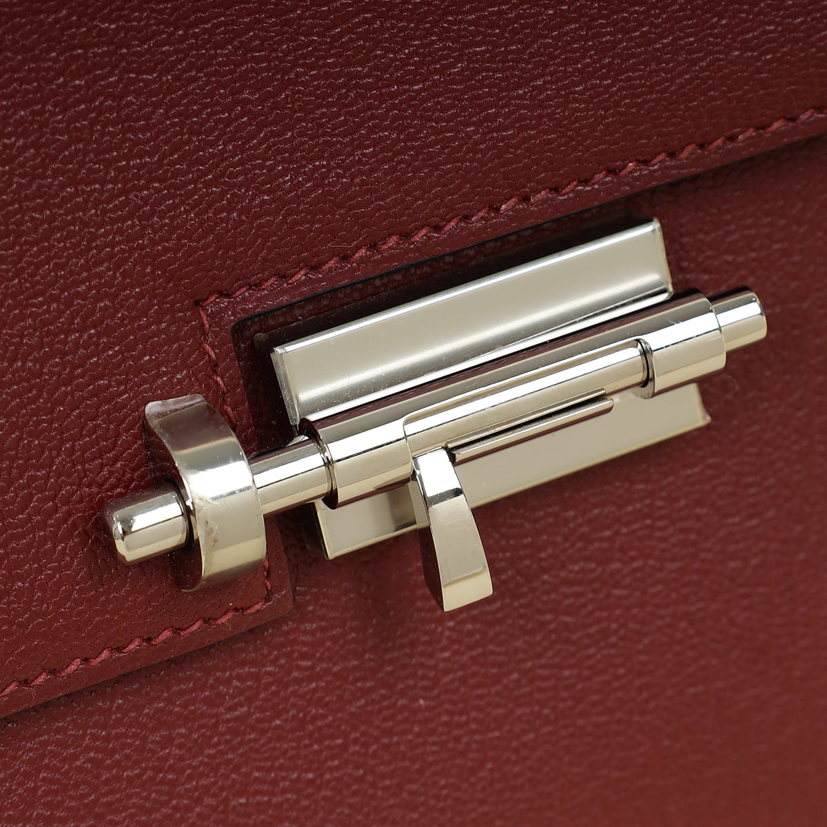 Hermes Rouge H Mini Verrou Chaine Bag