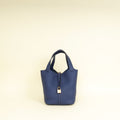 Hermes Bleu Saphir Picotin Lock 22 Bag