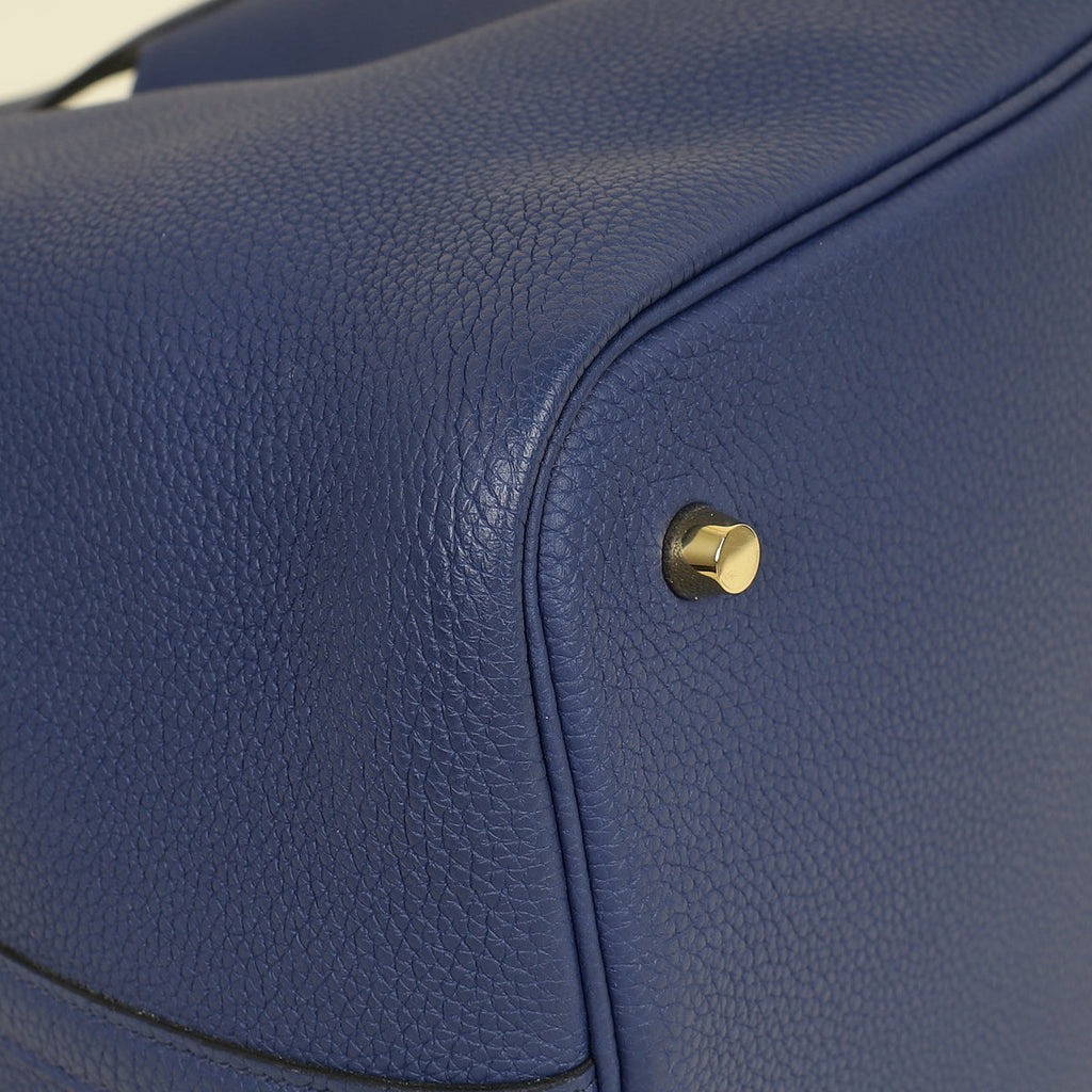 Hermes Bleu Saphir Picotin Lock 22 Bag