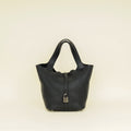 Hermes Noir Picotin Lock 22 Bag