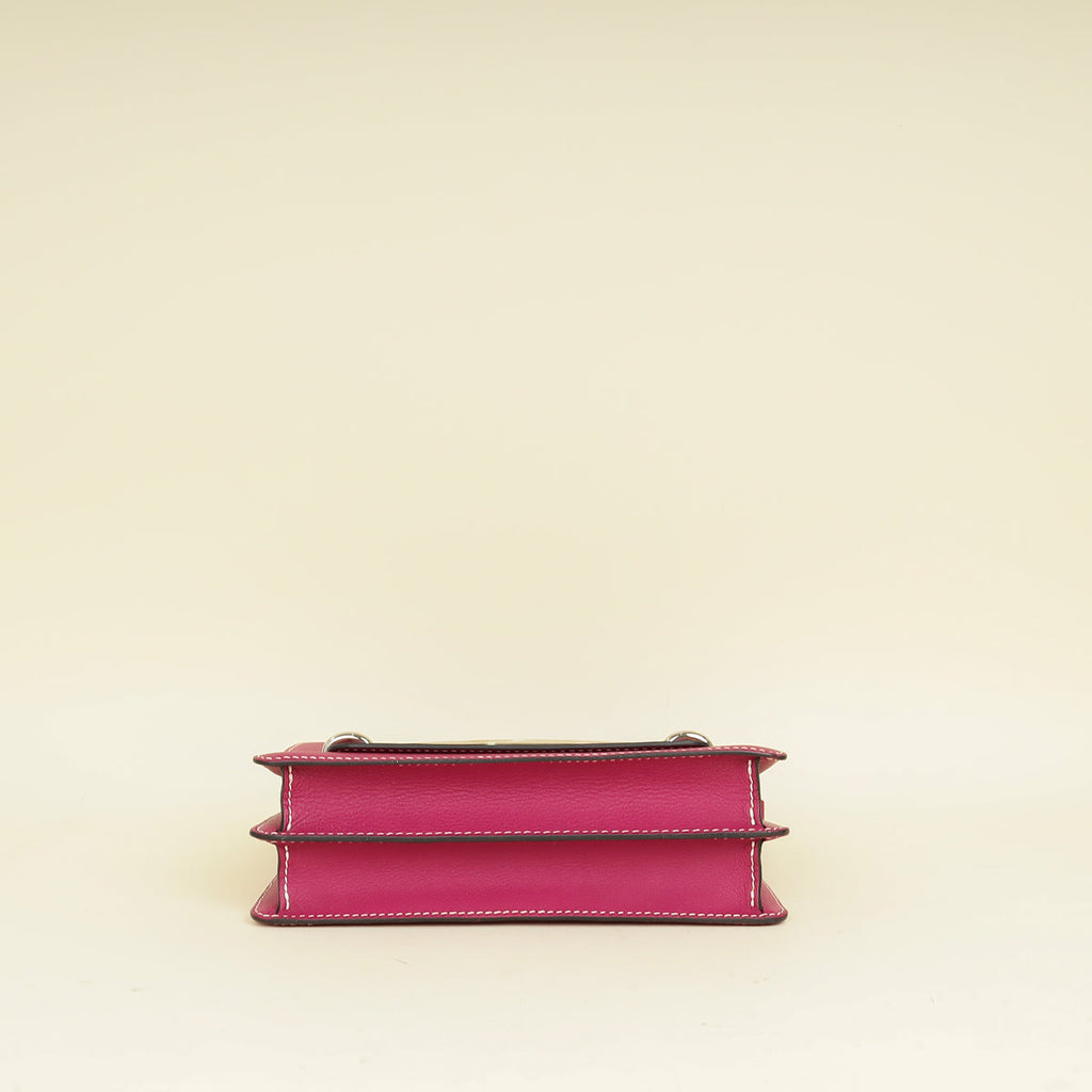 Hermes Rose Pourpre Roulis 23 Bag