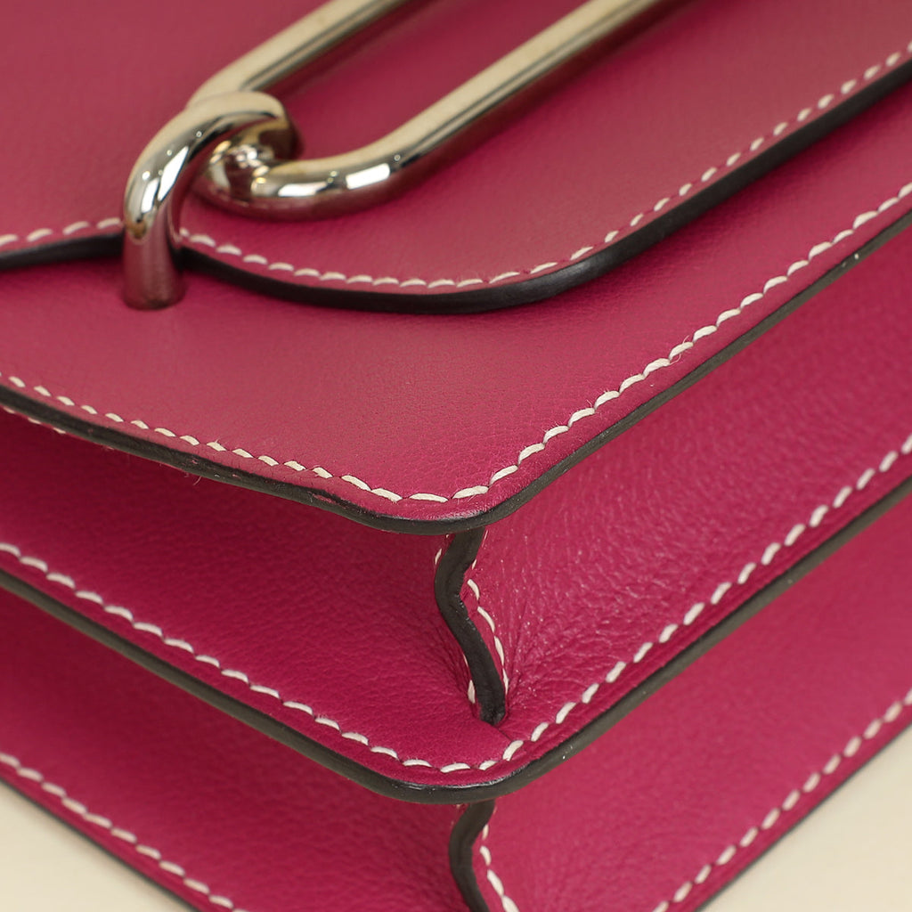 Hermes Rose Pourpre Roulis 23 Bag