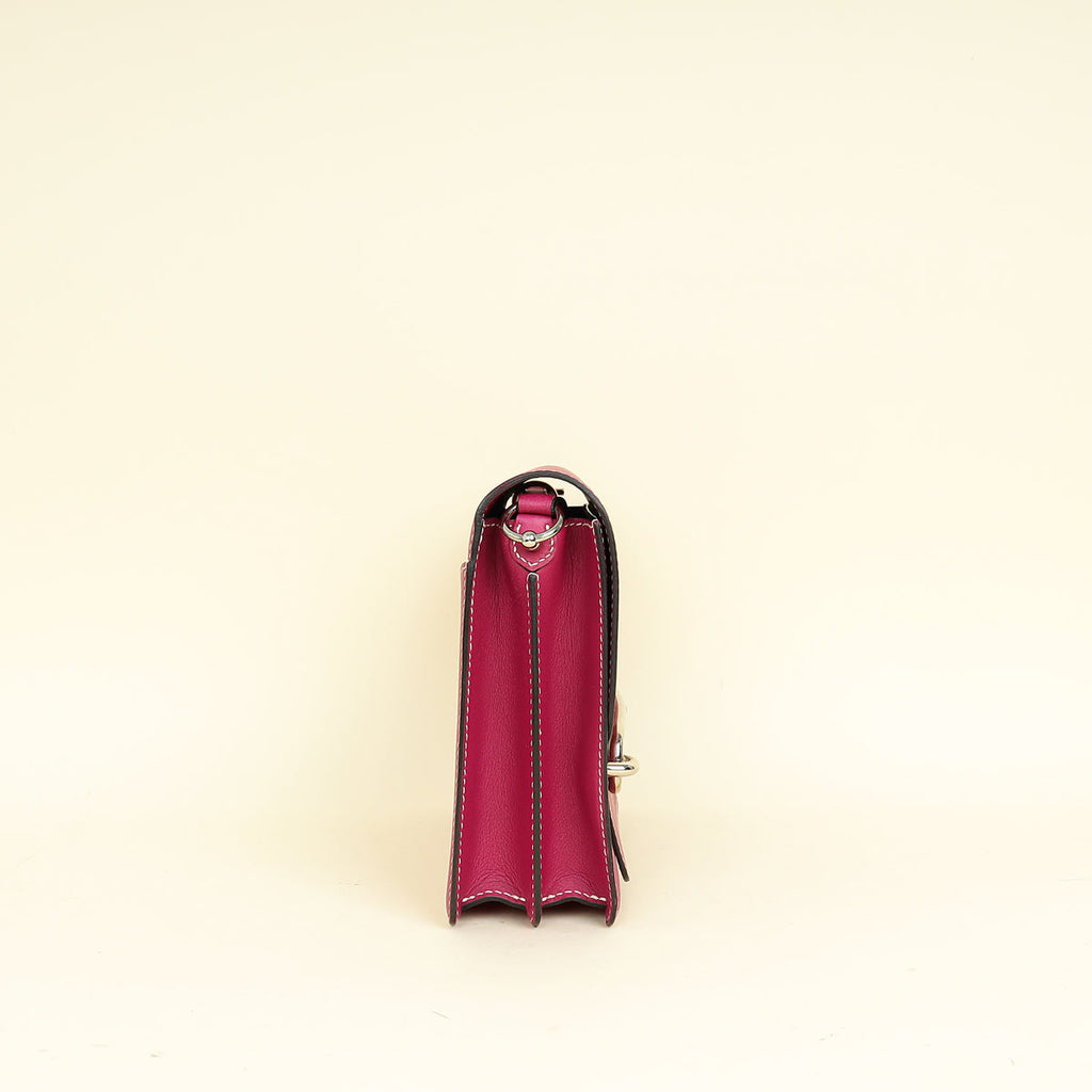 Hermes Rose Pourpre Roulis 23 Bag
