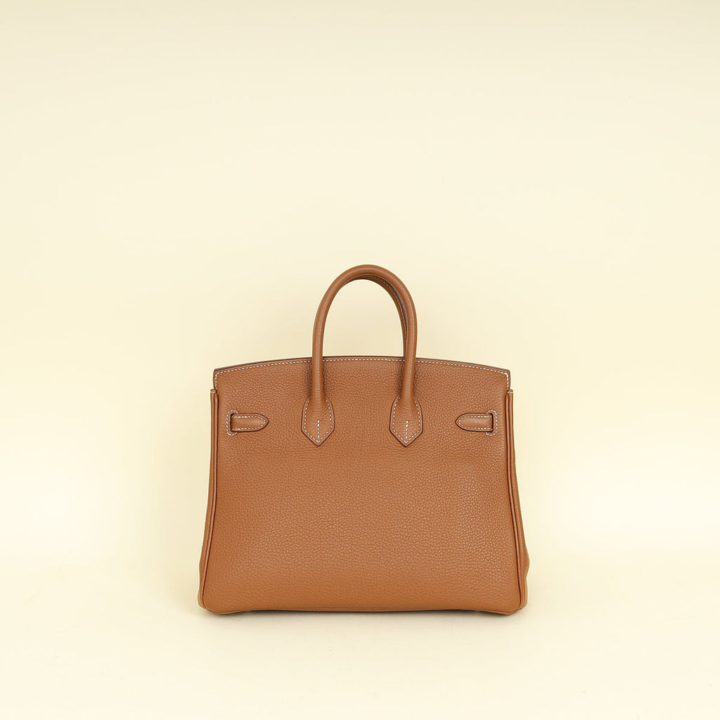 Hermes Gold Retourne Birkin 25 Bag