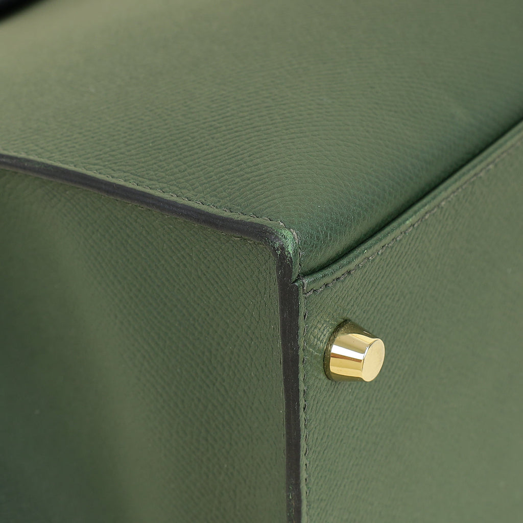 Hermes Vert Anglais Kelly 35 Sellier Bag