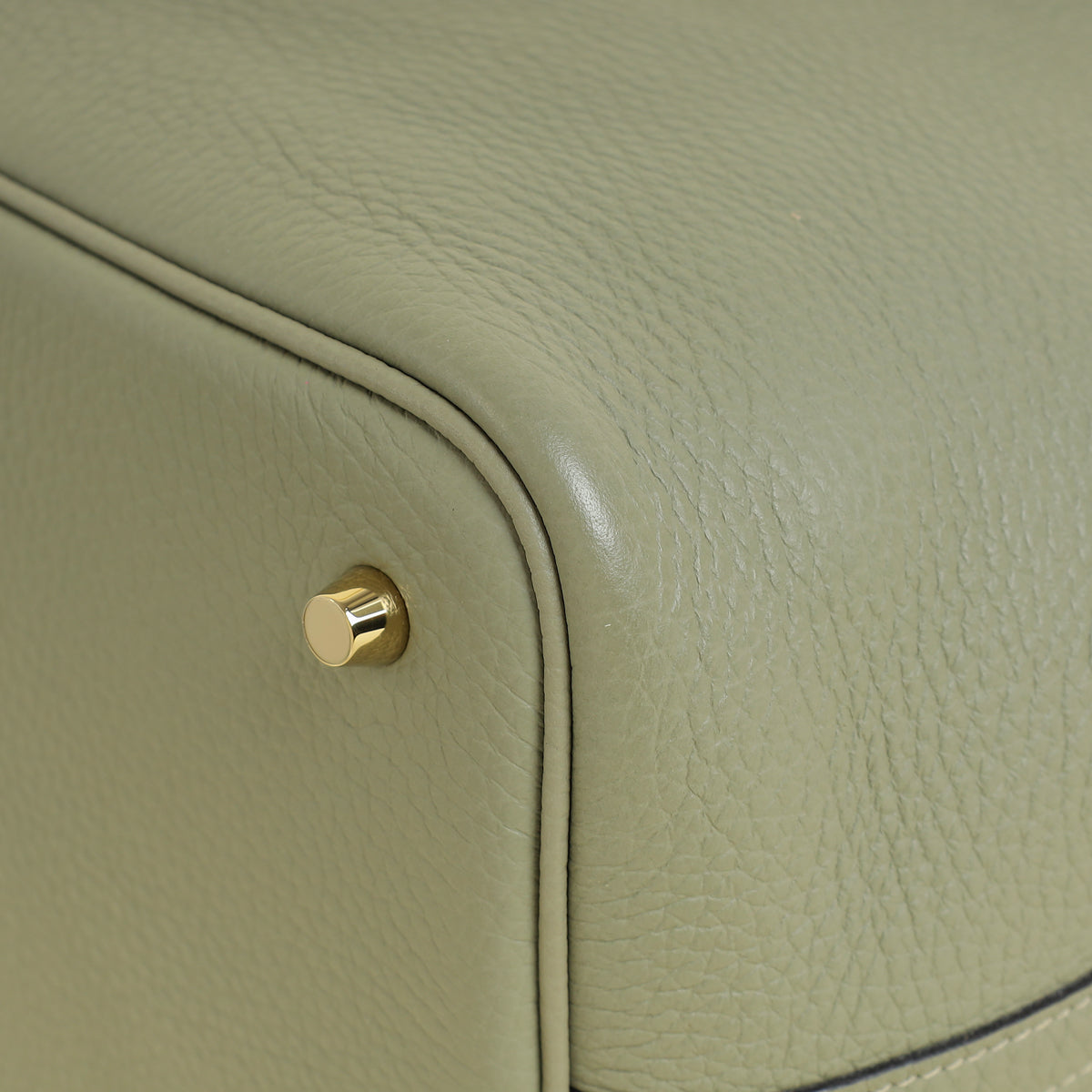 Hermes Gris Neve Picotin Lock 22 Bag
