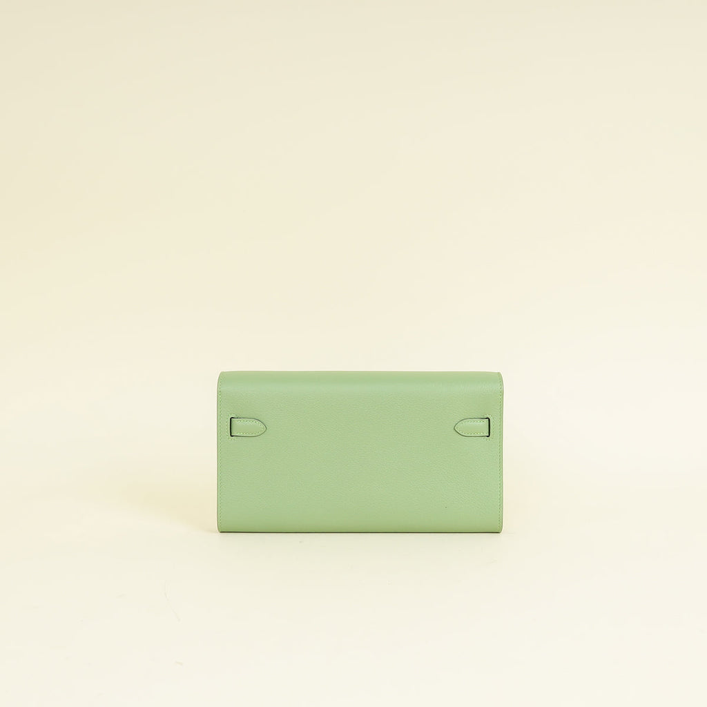 Hermes Vert Crique Kelly To Go Evercolor Wallet