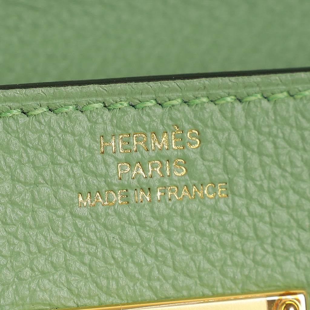 Hermes Vert Crique Kelly To Go Evercolor Wallet