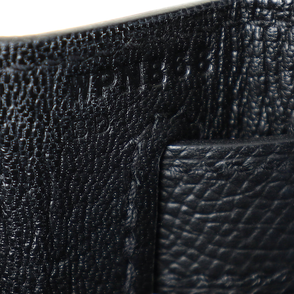 Hermes Noir Sellier Kelly 28 Bag