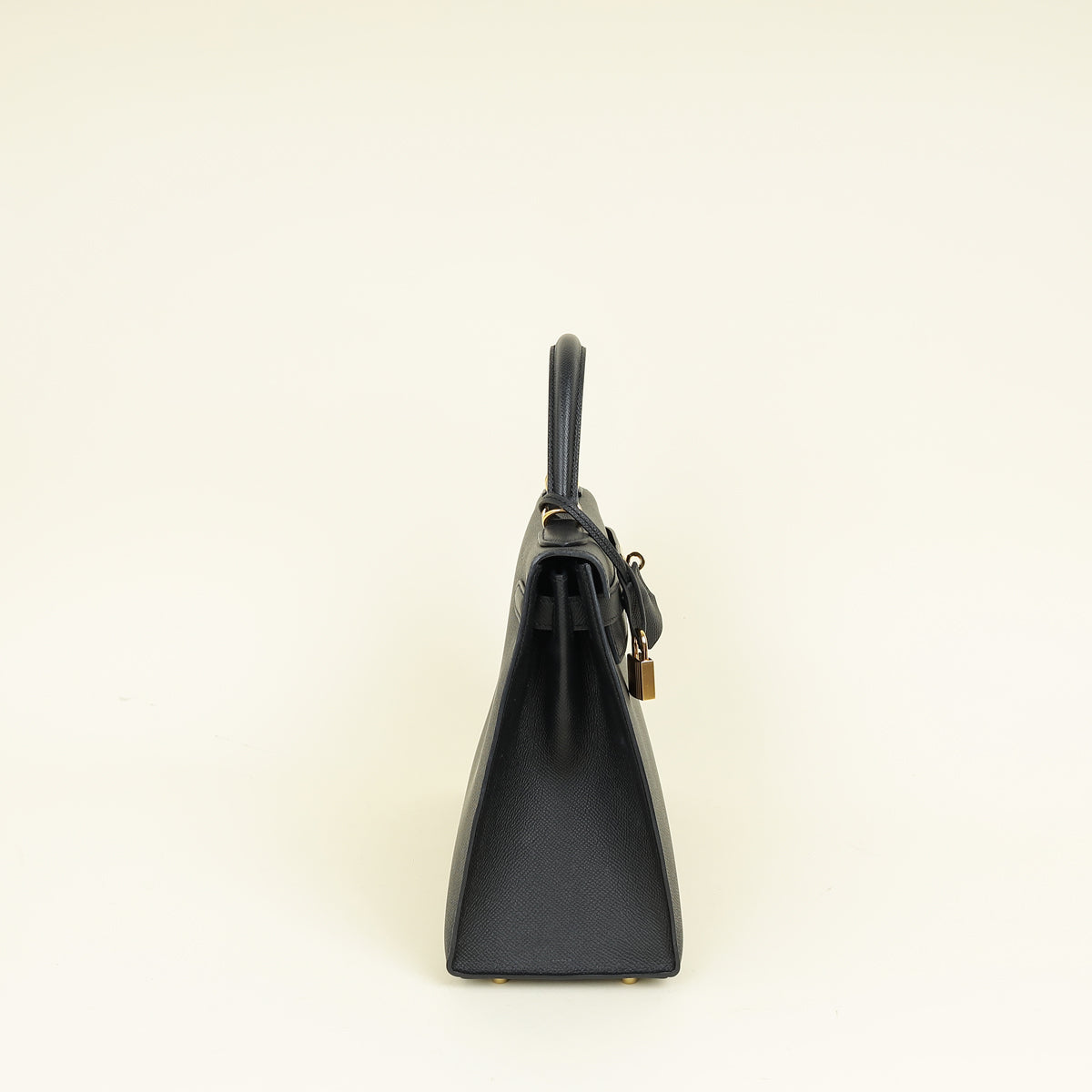 Hermes Noir Sellier Kelly 28 Bag