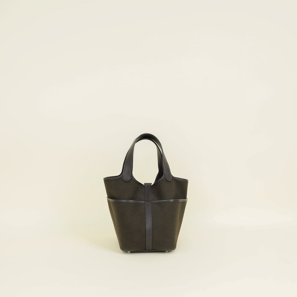 Hermes Bicolor Cargo Picotin Lock 18 Bag