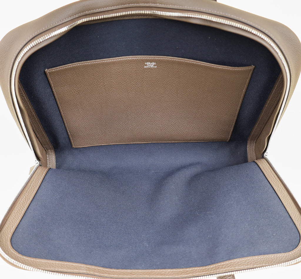 Hermes Chocolate Victoria Light Briefcase