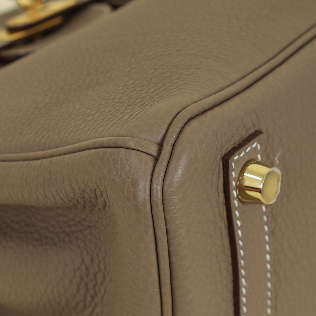 Hermes Etoupe Birkin 25 Bag