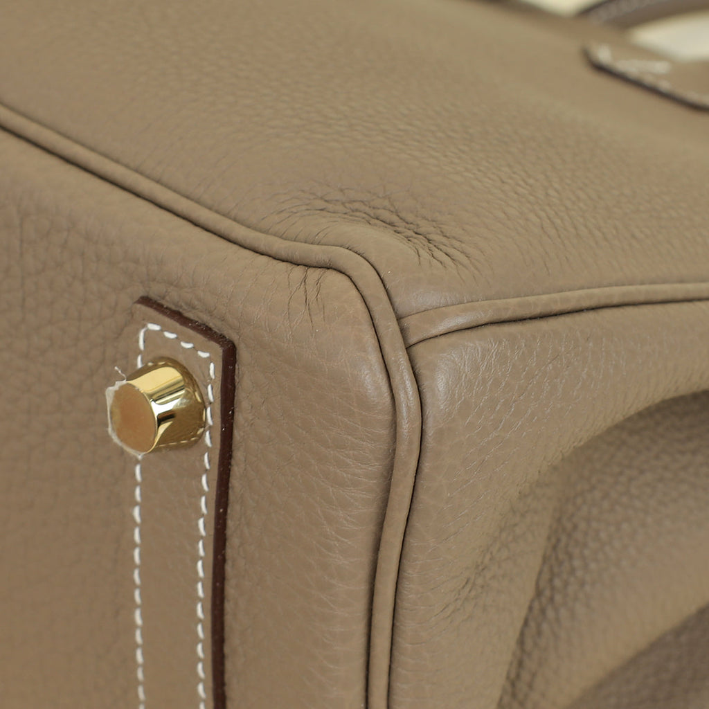 Hermes Etoupe Birkin 25 Bag