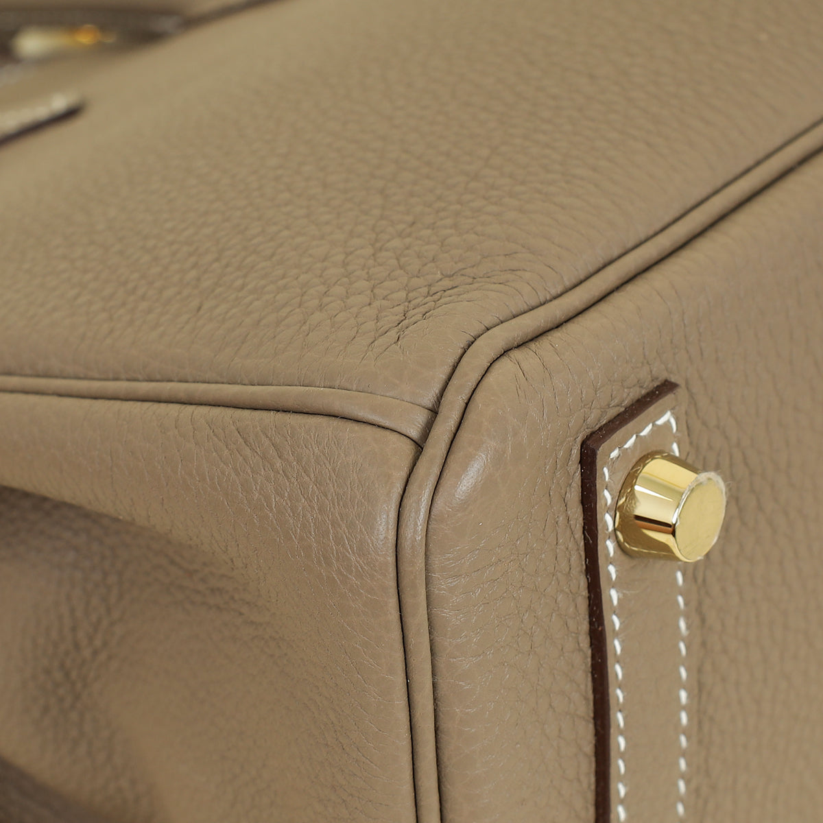 Hermes Etoupe Birkin 25 Bag