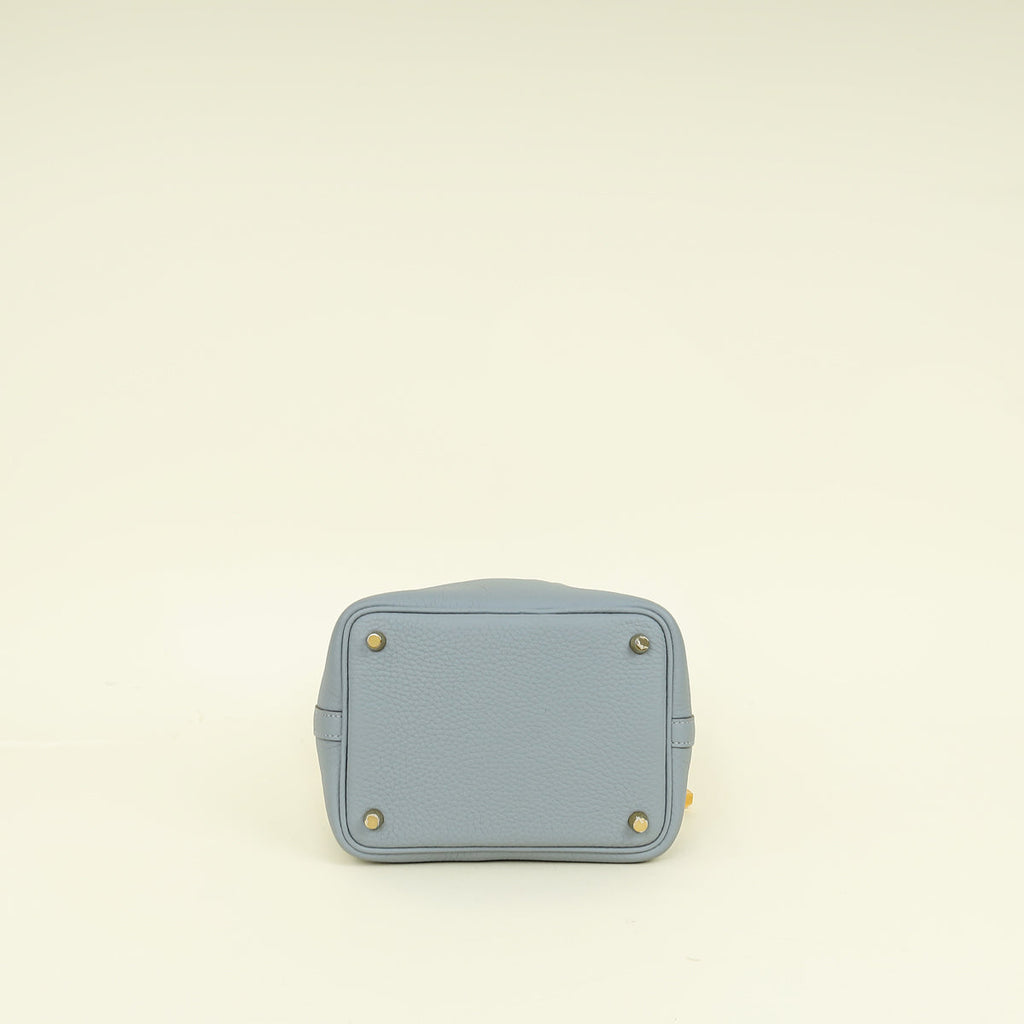 Hermes Gris Pantin Picotin Lock 18 Bag
