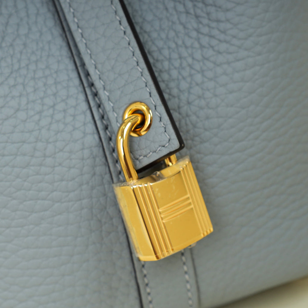 Hermes Gris Pantin Picotin Lock 18 Bag