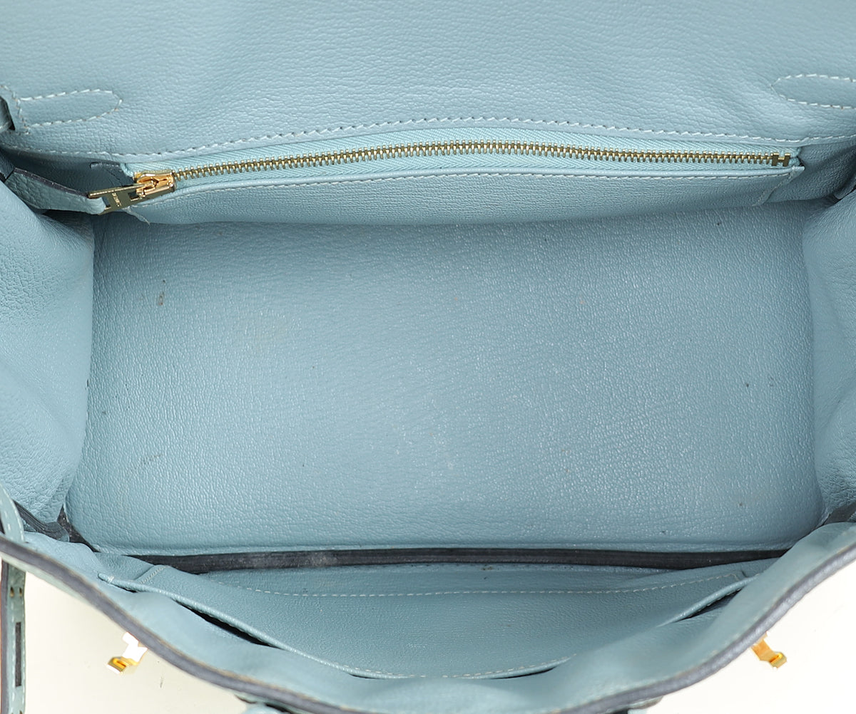 Hermes Bleu Ciel Birkin 25 Bag