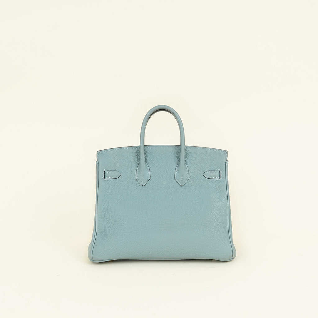 Hermes Bleu Ciel Birkin 25 Bag