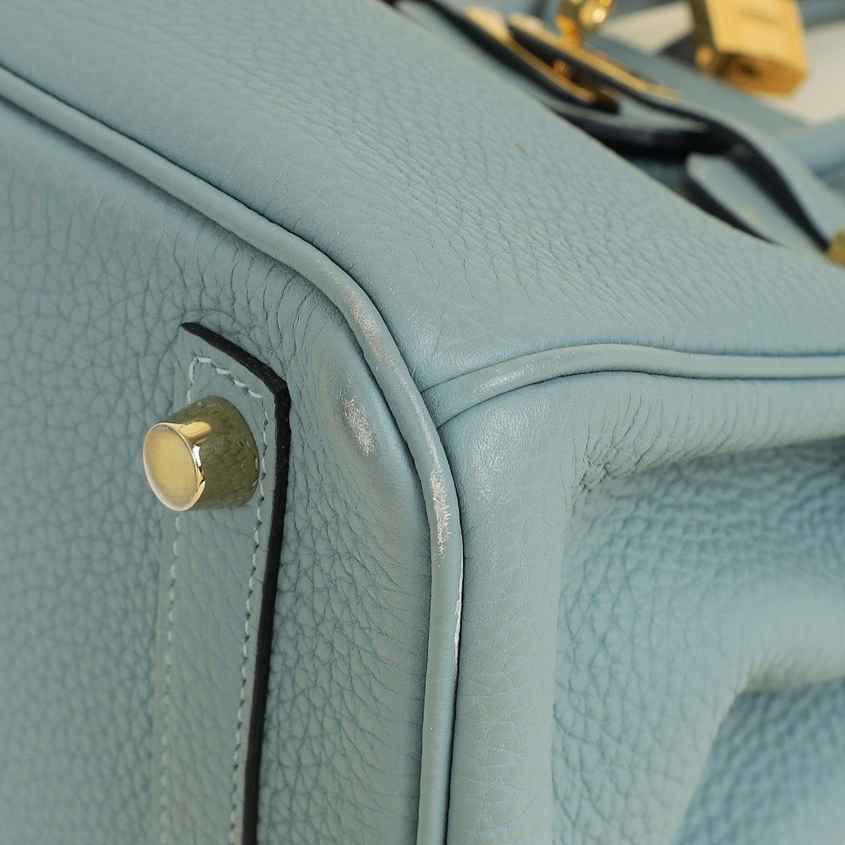 Hermes Bleu Ciel Birkin 25 Bag